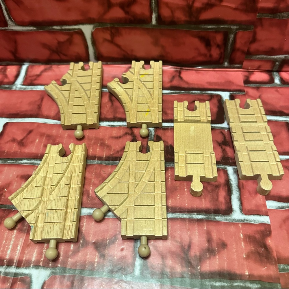 Thomas & Friends Clickity clack Wooden Train Track  switch Pieces